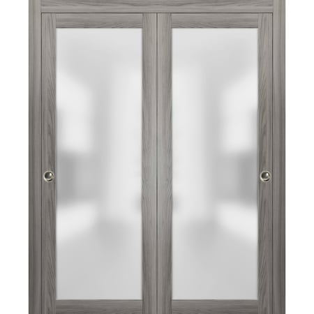 Sartodoors Pocket Interior Door, 32" x 84", Chocolate PLANUM2102DBD-GA-8484